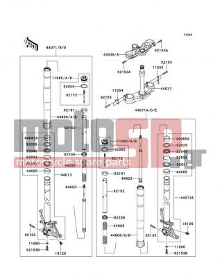 KAWASAKI - NINJA® ZX™-6R 2008 -  - Front Fork - 11060-1180 - GASKET,FORK CYLINDER BOLT
