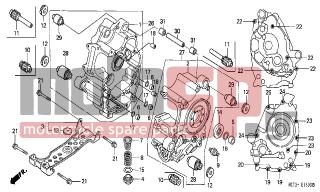 HONDA - FJS600A (ED) ABS Silver Wing 2003 - Engine/Transmission - CRANKCASE - 11120-MCT-942 - RUBBER B, MOUNT