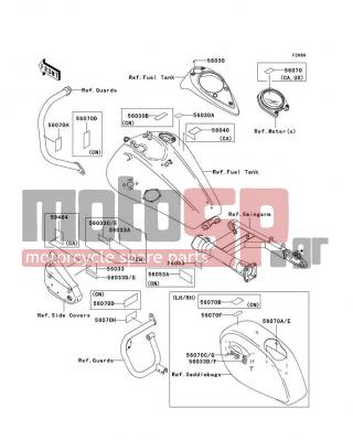 KAWASAKI - VULCAN® 1600 NOMAD™ 2008 - Body Parts - Labels - 56053-0089 - LABEL-SPECIFICATION,TIRE&LOAD