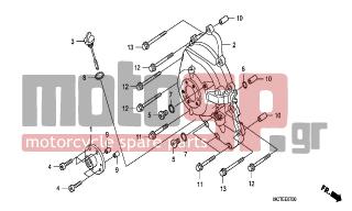 HONDA - FJS400D (ED) Silver Wing 2006 - Engine/Transmission - RIGHT CRANKCASE COVER - 91307-035-000 - O-RING, 18X3