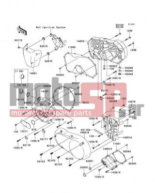 KAWASAKI - VULCAN® 900 CLASSIC 2008 - Engine/Transmission - Engine Cover(s) - 11061-0208 - GASKET,MECHANISM COVER