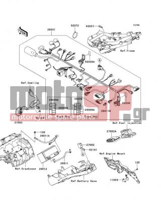 KAWASAKI - Z1000 2008 -  - Chassis Electrical Equipment - 56030-0144 - LABEL,FUSE BOX