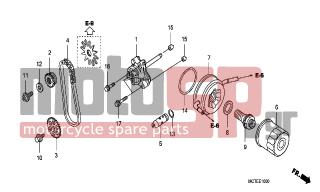 HONDA - FJS600A (ED) ABS Silver Wing 2007 - Engine/Transmission - OIL PUMP - 90405-MCT-000 - WASHER, 10X25X4