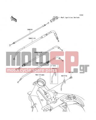 KAWASAKI - ER-6N (EUROPEAN) 2007 -  - Cables - 54012-0177 - CABLE-THROTTLE,OPENING