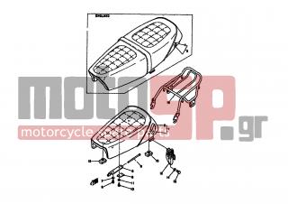 YAMAHA - TY50 (EUR) 1978 - Body Parts - SEAT - 538-24711-00-00 - Cover,single Seat