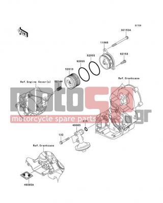 KAWASAKI - KX450F 2007 - Κινητήρας/Κιβώτιο Ταχυτήτων - Oil Filter - 11065-0107 - CAP,OIL FILTER