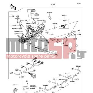 KAWASAKI - NINJA® ZX™-14 2007 - Κινητήρας/Κιβώτιο Ταχυτήτων - Throttle - 16163-0073 - THROTTLE-ASSY,44EIDW