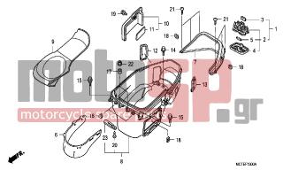 HONDA - FJS600A (ED) ABS Silver Wing 2007 - Body Parts - LUGGAGE BOX - 90111-162-000 - BOLT, FLANGE, 6MM