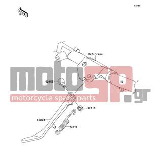 KAWASAKI - VULCAN 1500 CLASSIC 2007 -  - Stand(s) - 92145-0083 - SPRING,SIDE STAND