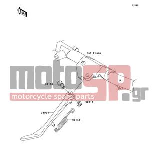 KAWASAKI - VULCAN 1600 CLASSIC 2007 -  - Stand(s) - 92145-0083 - SPRING,SIDE STAND