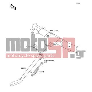 KAWASAKI - VULCAN 1600 NOMAD 2007 -  - Stand(s) - 92145-0083 - SPRING,SIDE STAND