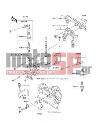 KAWASAKI - VULCAN 2000 2007 -  - Ignition System - 92171-0035 - CLAMP,COIL WIRE