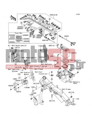 KAWASAKI - VULCAN 2000 CLASSIC 2007 -  - Chassis Electrical Equipment - 26011-1774 - WIRE-LEAD,DIAGNOSIS