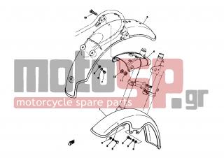 YAMAHA - TY50 (EUR) 1978 - Body Parts - FRONT FENDER REAR FENDER - 92901-06600-00 - Washer,plate