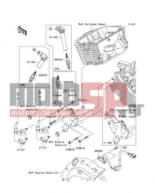 KAWASAKI - VULCAN 900 CLASSIC LT 2007 -  - Ignition System - 21121-0027 - COIL-IGNITION