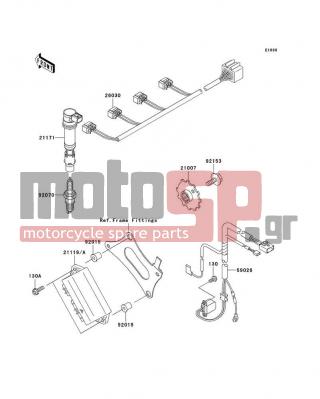 KAWASAKI - ZZR600 2007 -  - Ignition System - 26030-1706 - HARNESS,IGNITION COIL