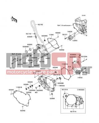 KAWASAKI - KX450F 2006 - Engine/Transmission - Engine Cover(s) - 11061-0145 - GASKET,CLUTCH COVER,OUTER