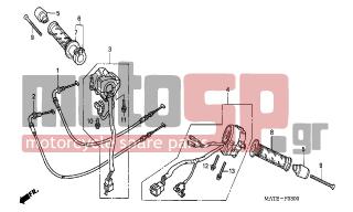 HONDA - CBR1100XX (ED) 2005 - Frame - SWITCH/CABLE - 17910-MAT-D00 - CABLE COMP. A, THROTTLE