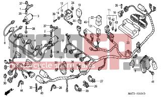 HONDA - CBR1100XX (ED) 1999 - Electrical - WIRE HARNESS (X/Y) - 90690-GHB-631 - CLIP, CABLE, 8MM