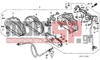 HONDA - FES250 (ED) 2005 - Electrical - SPEEDOMETER - 93903-24420- - SCREW, TAPPING, 4X16