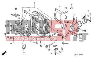 HONDA - SCV100F (ED) Lead 2005 - Κινητήρας/Κιβώτιο Ταχυτήτων - CYLINDER HEAD - 96001-0601600 - BOLT, FLANGE, 6X16