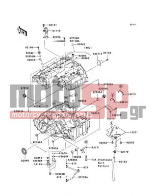 KAWASAKI - NINJA® ZX™-6R 2006 - Κινητήρας/Κιβώτιο Ταχυτήτων - Crankcase - 670D1505 - O RING