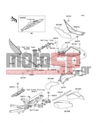 KAWASAKI - NINJA® ZX™-6R 2006 - Body Parts - Side Covers - 92071-1187 - GROMMET