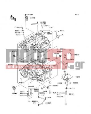 KAWASAKI - NINJA® ZX™-6RR 2006 - Κινητήρας/Κιβώτιο Ταχυτήτων - Crankcase