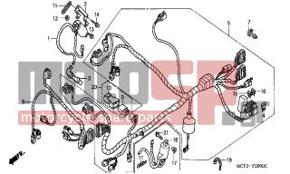 HONDA - VTR1000SP (ED) 2006 - Electrical - WIRE HARNESS (FRONT) - 38506-GC7-611 - SUSPENSION, STARTER RELAY (MITSUBA)