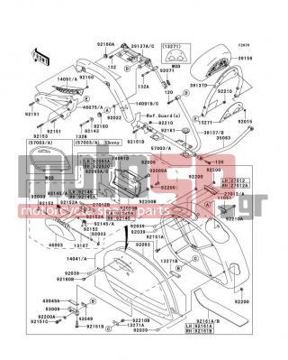 KAWASAKI - VULCAN 1600 NOMAD 2006 - Body Parts - Saddlebags - 92151-1436 - BOLT,SOCKET,4X22