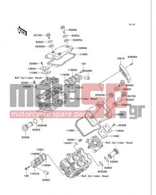 KAWASAKI - VULCAN 750 2006 - Engine/Transmission - Cylinder Head Cover - 11060-1083 - GASKET,SEPARATER COVER