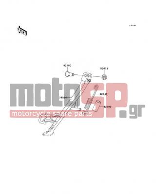 KAWASAKI - Z1000 2006 -  - Stand(s) - 92145-0071 - SPRING,SIDE STAND