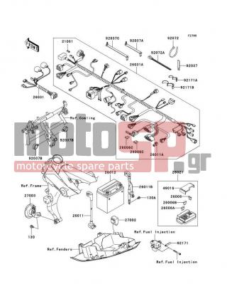 KAWASAKI - Z750S 2006 -  - Chassis Electrical Equipment - 26021-0003 - JUNCTION BOX