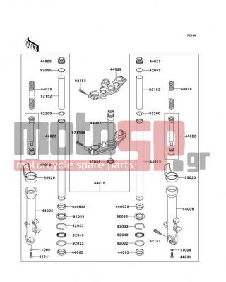 KAWASAKI - Z750S 2006 -  - Front Fork - 11009-1325 - GASKET,PIPE-COMP-SUSP