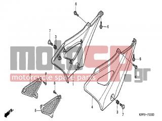 HONDA - CBF250 (ED) 2004 - Body Parts - SIDE COVER - 90104-MJ0-660 - SCREW, SPECIAL, 6X8