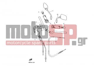 YAMAHA - XJ600S (EUR) 1994 - Frame - STEERING HANDLE CABLE - 51J-26246-00-00 - End, Grip