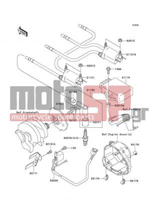 KAWASAKI - CANADA ONLY 2005 -  - Ignition System - 92015-1193 - NUT,FLANGED,6MM
