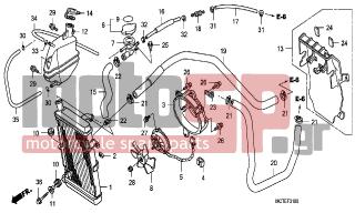 HONDA - FJS600A (ED) ABS Silver Wing 2007 - Engine/Transmission - RADIATOR - 95002-4125008 - CLAMP, TUBE (D12.5)