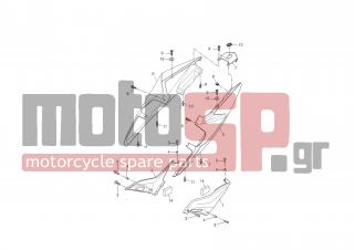 YAMAHA - YZF R125 (GRC) 2008 - Body Parts - SIDE COVER - 5D7-F171E-00-P1 - Cover, Side 5
