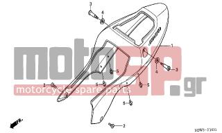 HONDA - CBR600FR (ED)  2001 - Body Parts - REAR COWL (2) - 90683-MBW-003 - CLIP, BODY