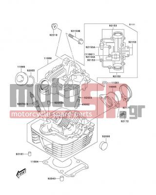 KAWASAKI - KLX125 2005 - Κινητήρας/Κιβώτιο Ταχυτήτων - Cylinder Head - 11065-S014 - CAP,INSPECTION