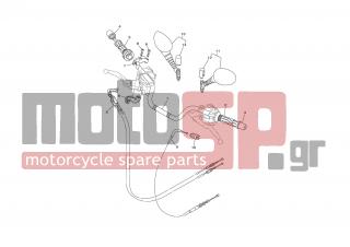 YAMAHA - TDM 900 (GRC) 2004 - Πλαίσιο - STEERING HANDLE & CABLE - 5PS-26335-01-00 - Cable, Clutch