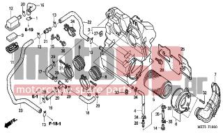 HONDA - CBF500A (ED) ABS 2006 - Engine/Transmission - AIR CLEANER - 15772-376-000 - JOINT, BREATHER THREE WAY