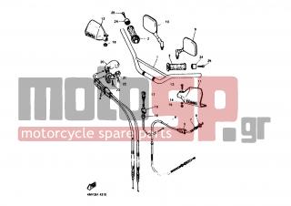 YAMAHA - XT660Z (GRC) Tenere 1996 - Frame - STEERING HANDLE CABLE - 3YF-26302-00-00 - Throttle Cable Assy