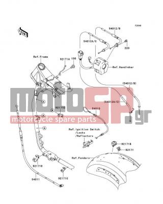 KAWASAKI - VULCAN 2000 2005 -  - Cables - 54012-0145 - CABLE-THROTTLE,OPENING