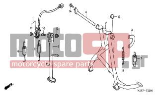 HONDA - CBF600S (ED) 2006 - Frame - STAND (CBF600S6/SA6/N6/NA6) - 50543-MBZ-G00 - SPRING ASSY., SIDE STAND SUB