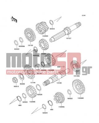 KAWASAKI - VULCAN 800 DRIFTER 2005 - Engine/Transmission - Transmission - 92024-069 - WASHER,TOOTHED,30.5X38X1