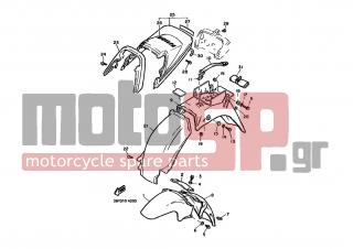 YAMAHA - FJ1100 (EUR) 1985 - Body Parts -  FENDER - 36Y-21663-00-00 - Graphic,tailcover For Smr