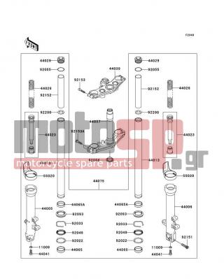 KAWASAKI - Z750S 2005 -  - Front Fork - 11009-1325 - GASKET,PIPE-COMP-SUSP