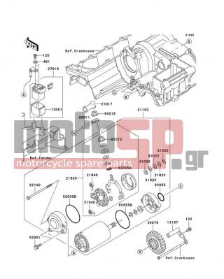 KAWASAKI - ZRX1200R 2005 -  - Starter Motor - 92001-1947 - BOLT,6X20